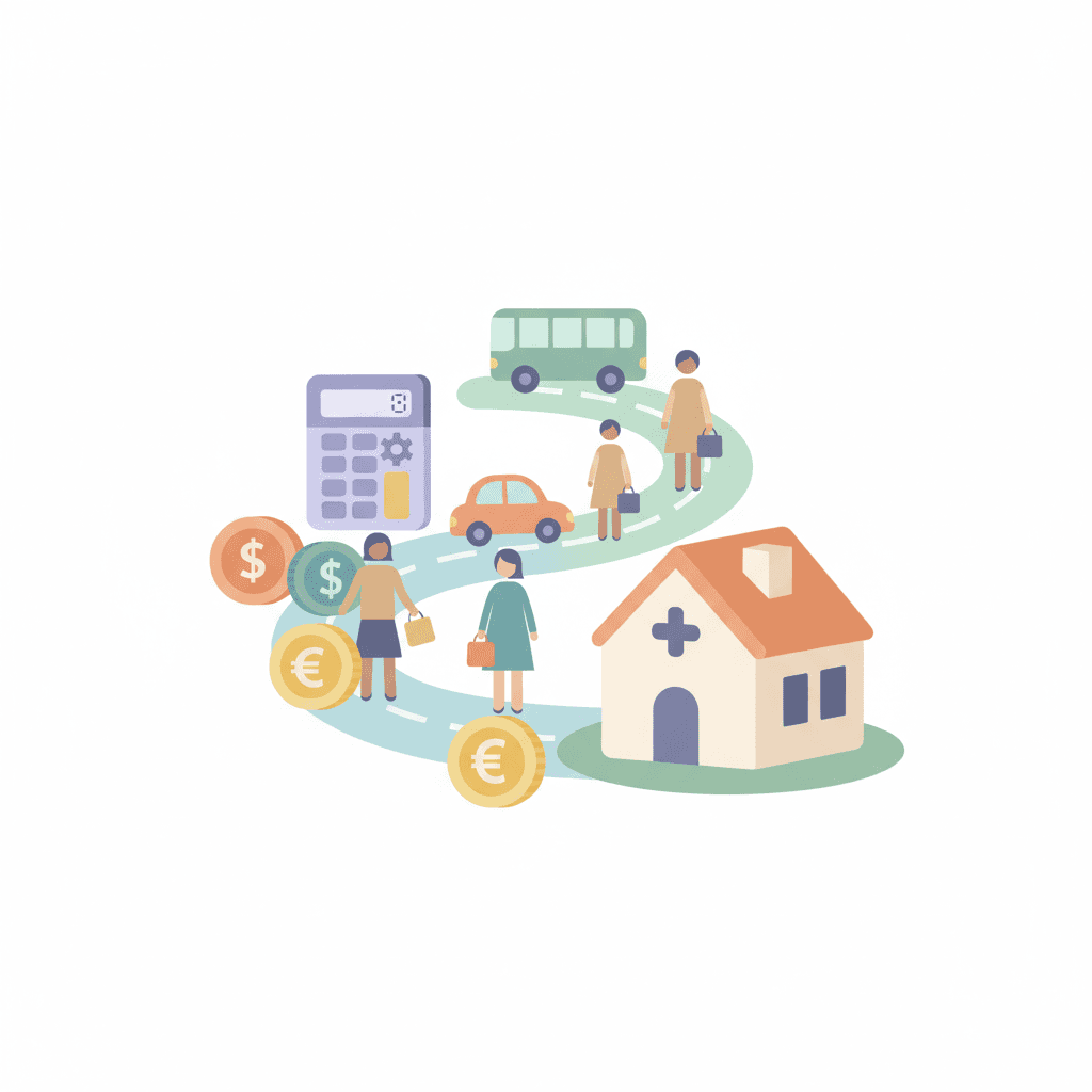 介護職の通勤手当の相場と計算方法