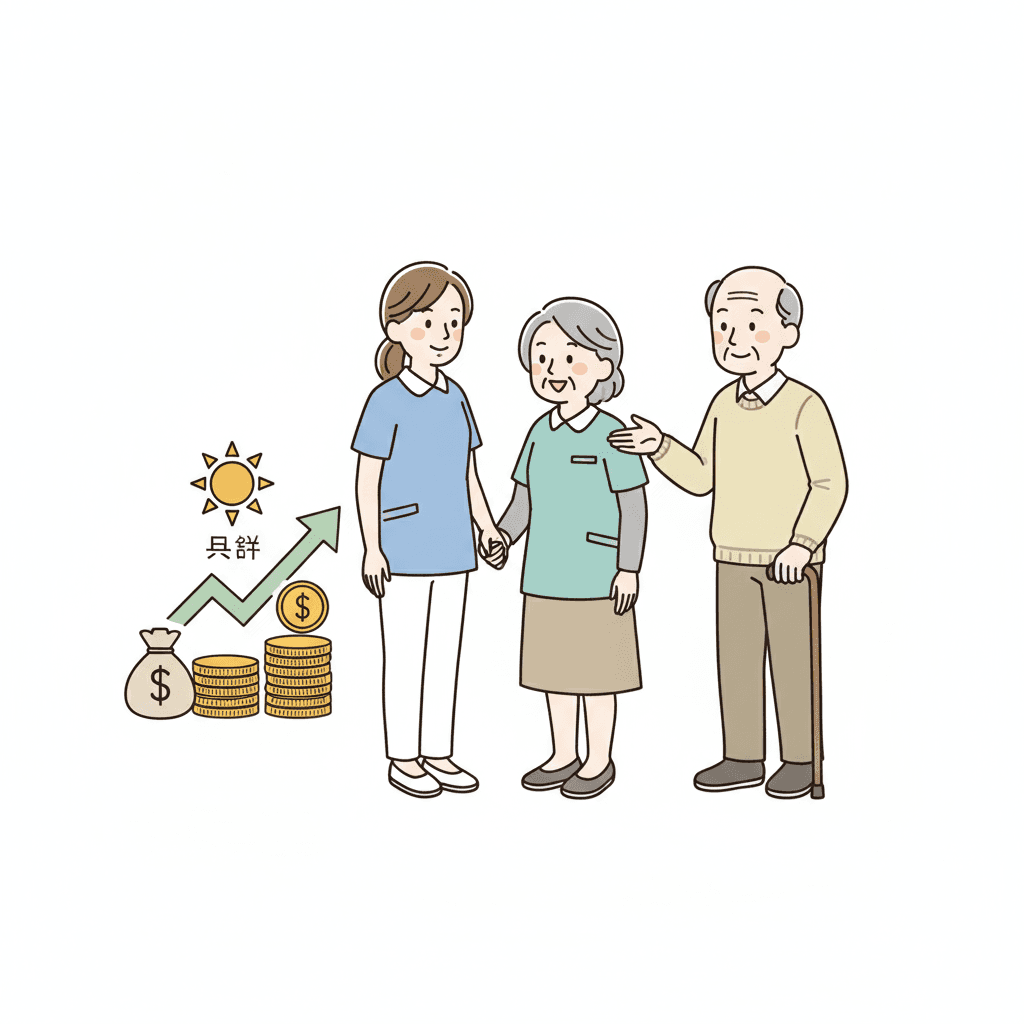 日勤のみ介護職の給料は低い？年収相場と収入アップの方法