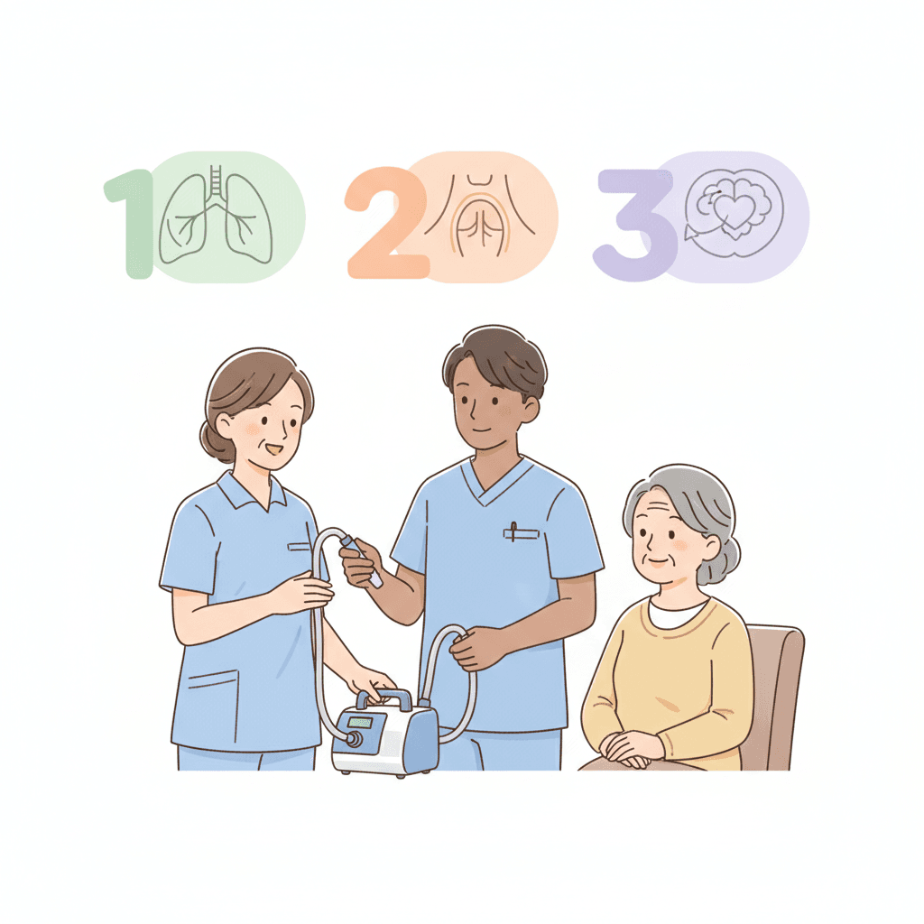 喀痰吸引等研修とは？資格の取り方・費用・1号2号3号の違いを解説