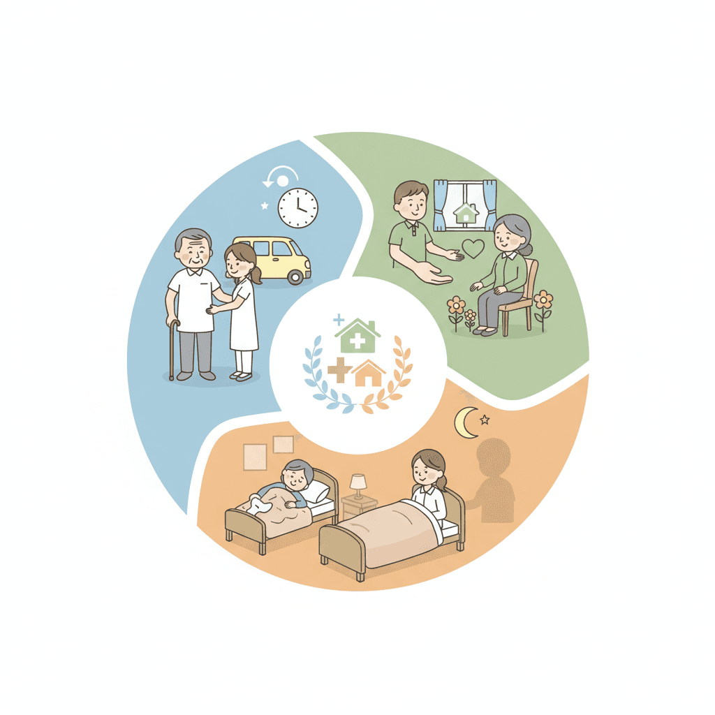 小規模多機能の1日の流れ｜通い・訪問・泊まりの業務内容を解説