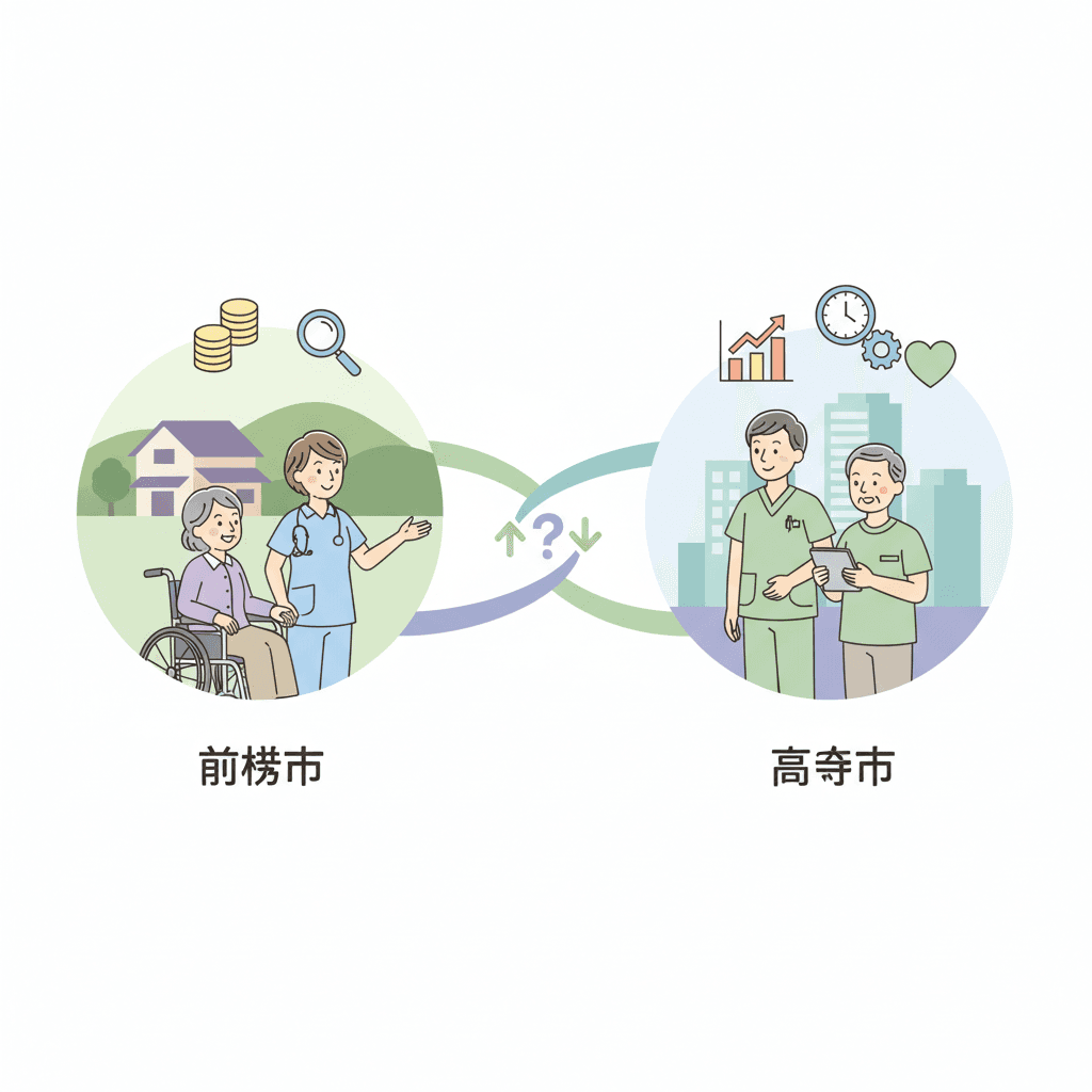 前橋市vs高崎市の介護求人徹底比較｜給料・求人数・働きやすさで選ぶならどっち？