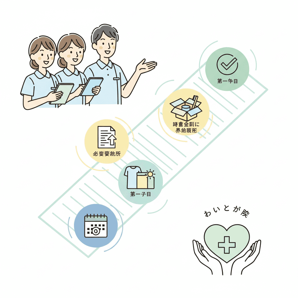 介護職の内定後にやることチェックリスト|必要書類・入社準備・初日までの完全ガイド【2026年版】