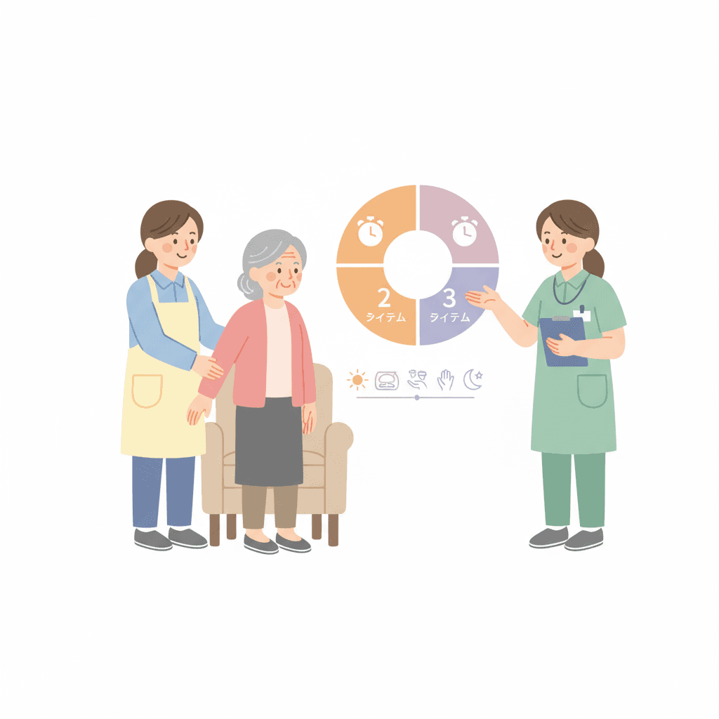 特養(特別養護老人ホーム)のシフト・勤務形態完全ガイド|2交代制vs3交代制・夜勤回数・1日の流れ【2026年版】