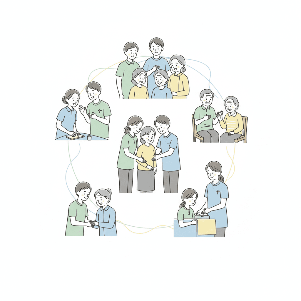 介護職の接遇マナー5原則と場面別実践ガイド