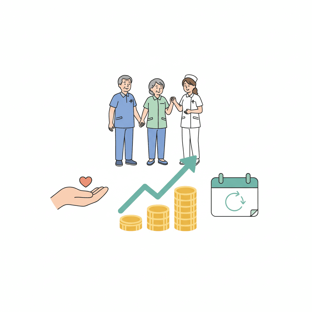 介護職の賃上げは「基本給」で|厚労省が処遇改善加算の新方針を公表【2026年6月改定】