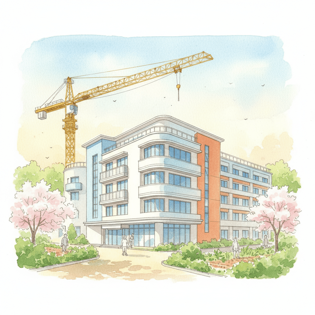 建築費高騰で介護施設整備の単価7.7%引き上げ|訪問介護タスクシェア・サテライト設置も新設拡充