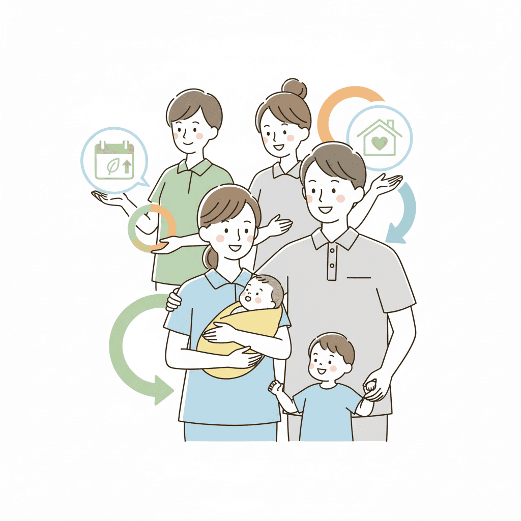 介護福祉士の育休・産休|給付金80%化と復帰後の月収を読み解く