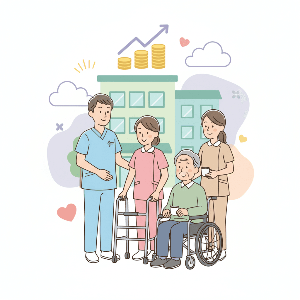 老健の給料はいくら?平均年収と収入アップの方法を解説