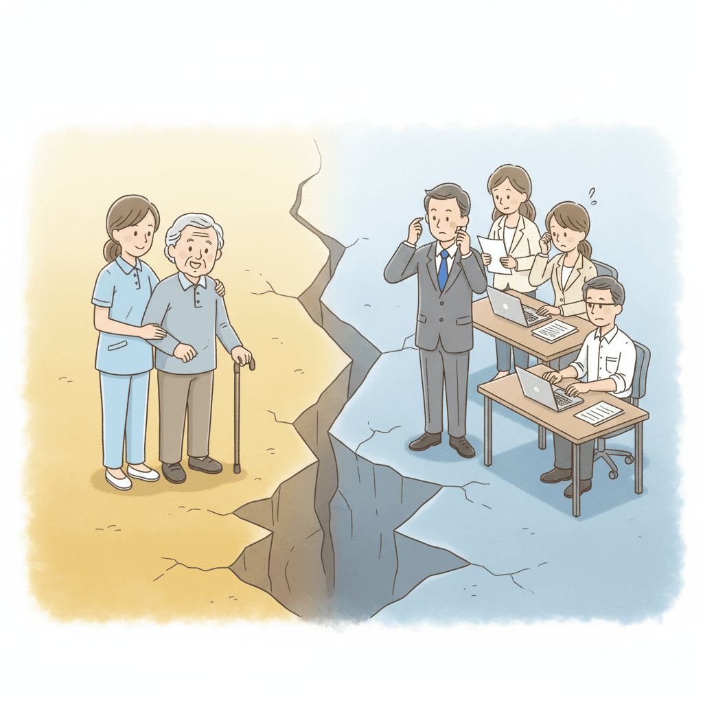 介護職と他産業の賃金格差が月8.2万円に拡大|全体の賃上げ加速で格差縮まらず【2026年最新】