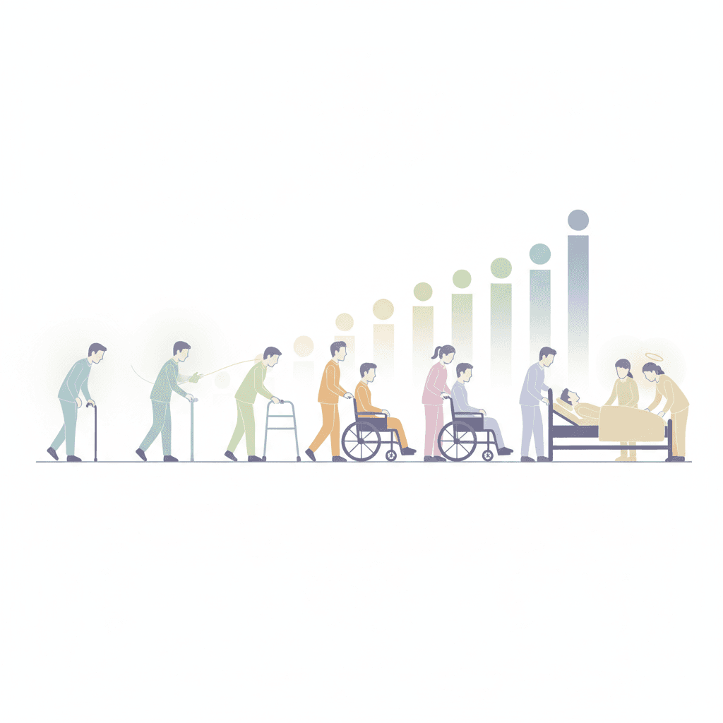 要介護1〜5の違いとは?7段階の状態像・認定基準・サービス・支給限度額まで図解で解説