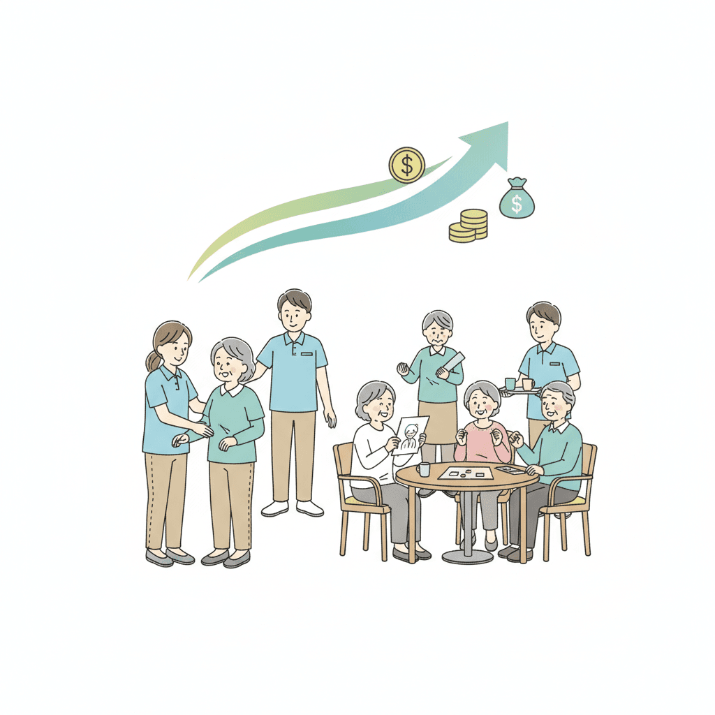 デイサービスの給料・年収は?相場や収入アップの方法を解説