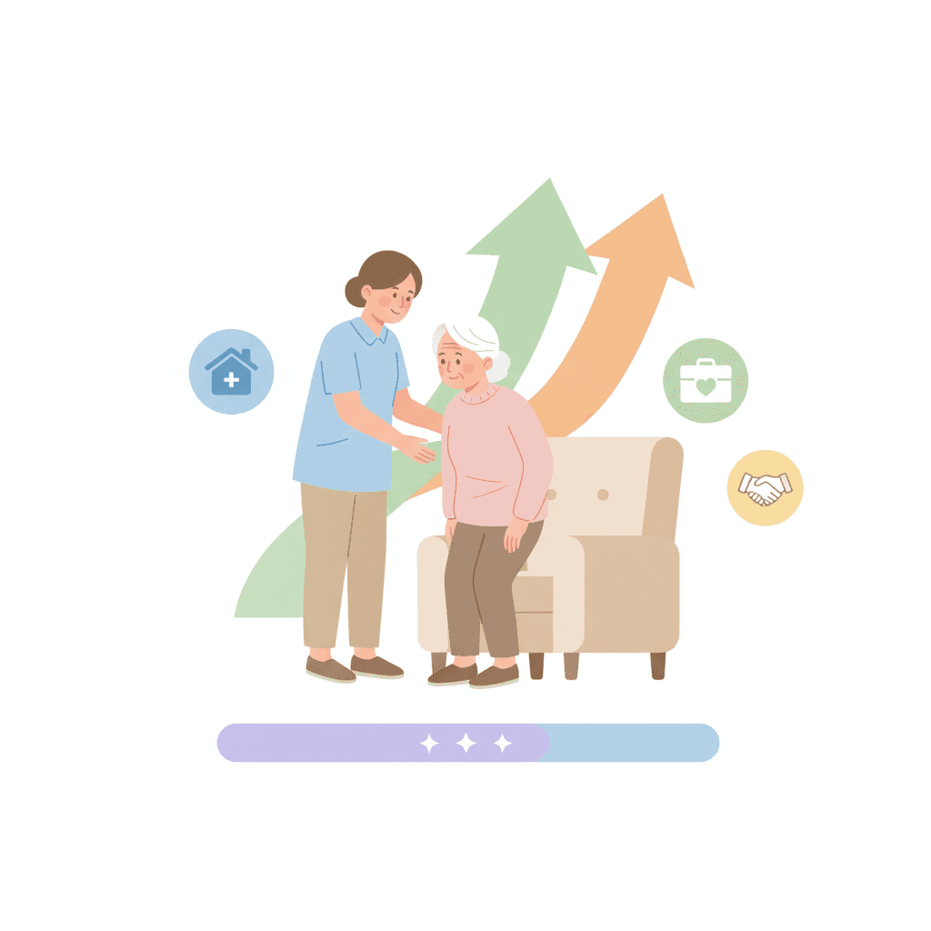 訪問介護ヘルパー・登録ヘルパー向け転職サービスおすすめランキング|求人の多さ・時給で比較