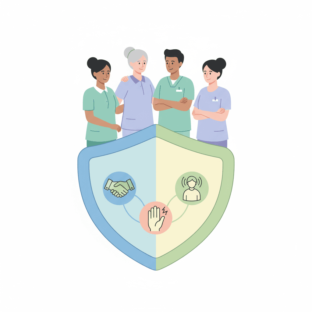 介護現場のハラスメント対策完全ガイド|利用者・家族からのカスハラ・職場のパワハラ防止【2026年版】