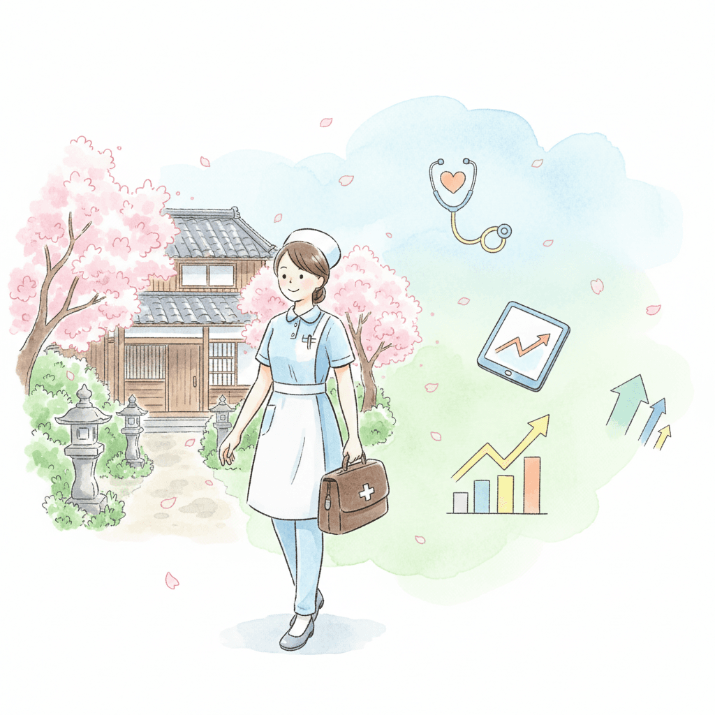 訪問看護ベースアップ評価料、1,050円から最大2,880円へ|2026年6月診療報酬改定で「質の評価」と賃上げ二本柱