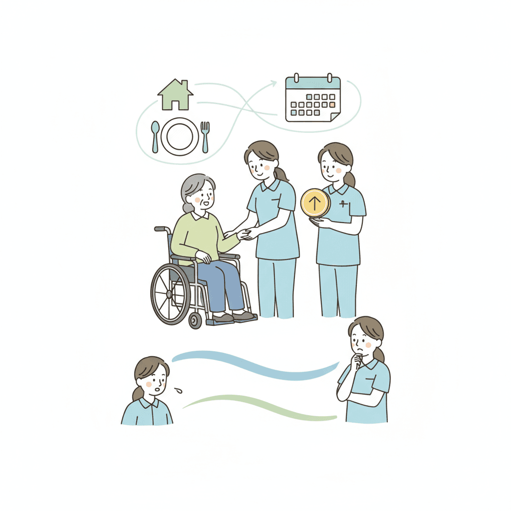 介護施設の食費・居住費が2026年8月引き上げ|入所者と現場職員への影響を解説