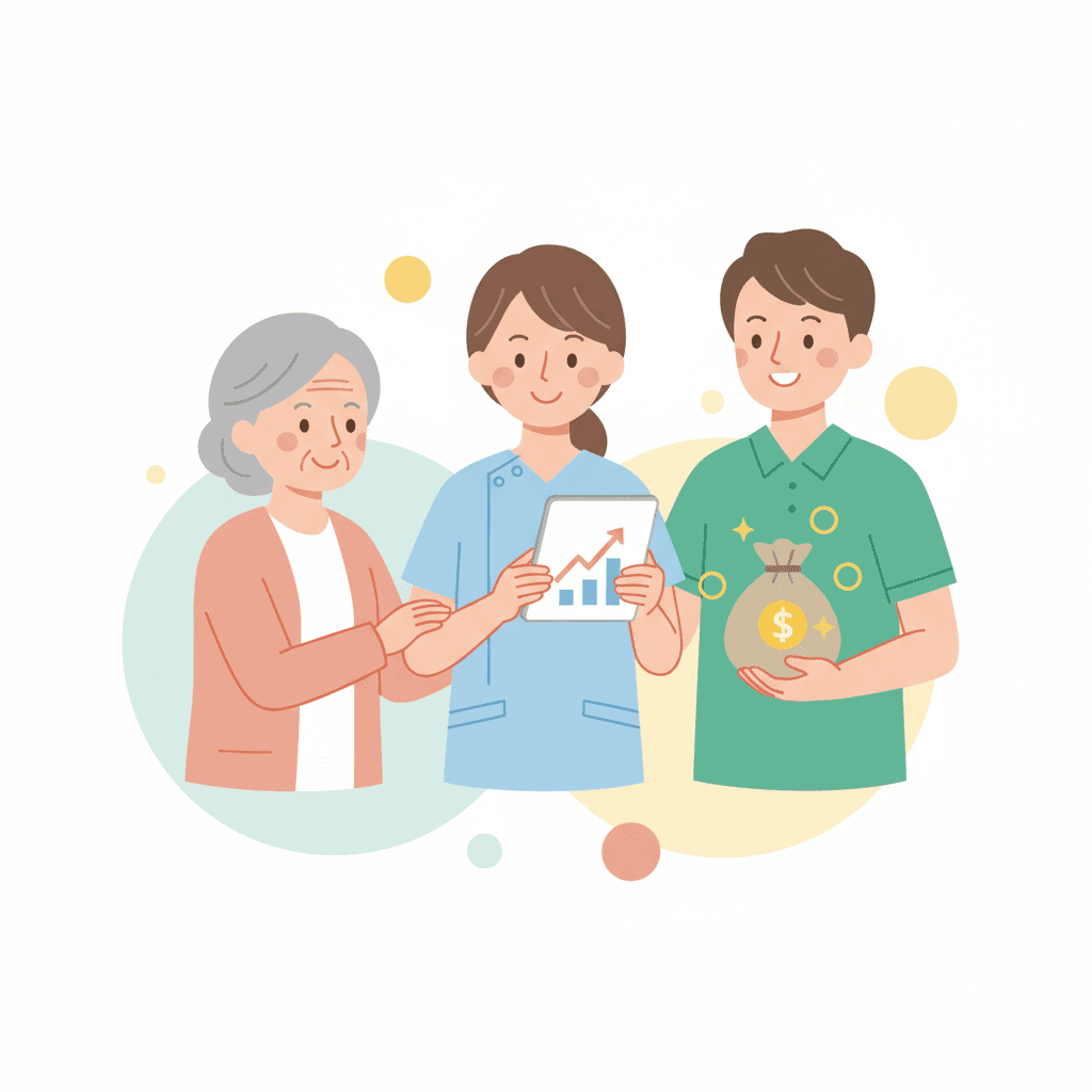 小規模多機能の給料・年収相場|他施設との比較と収入アップのコツ