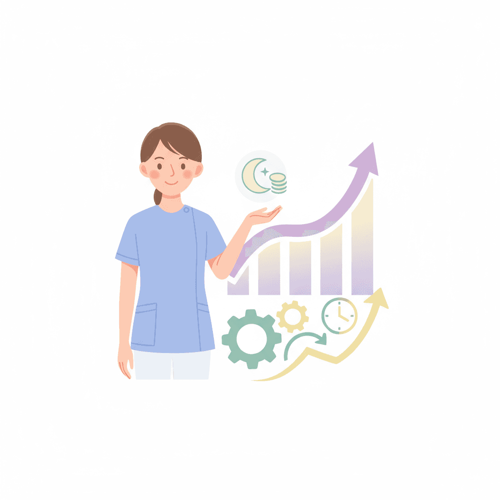 夜勤専従の給料・年収|月収シミュレーションと時給換算