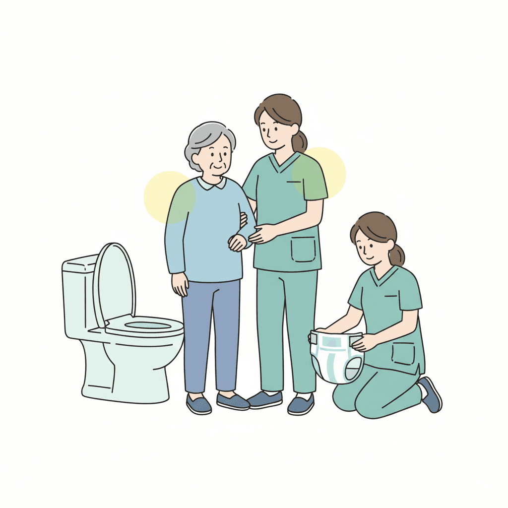 介護の排泄ケア完全ガイド|トイレ誘導・オムツ交換・尊厳保持の基本【2026年版】