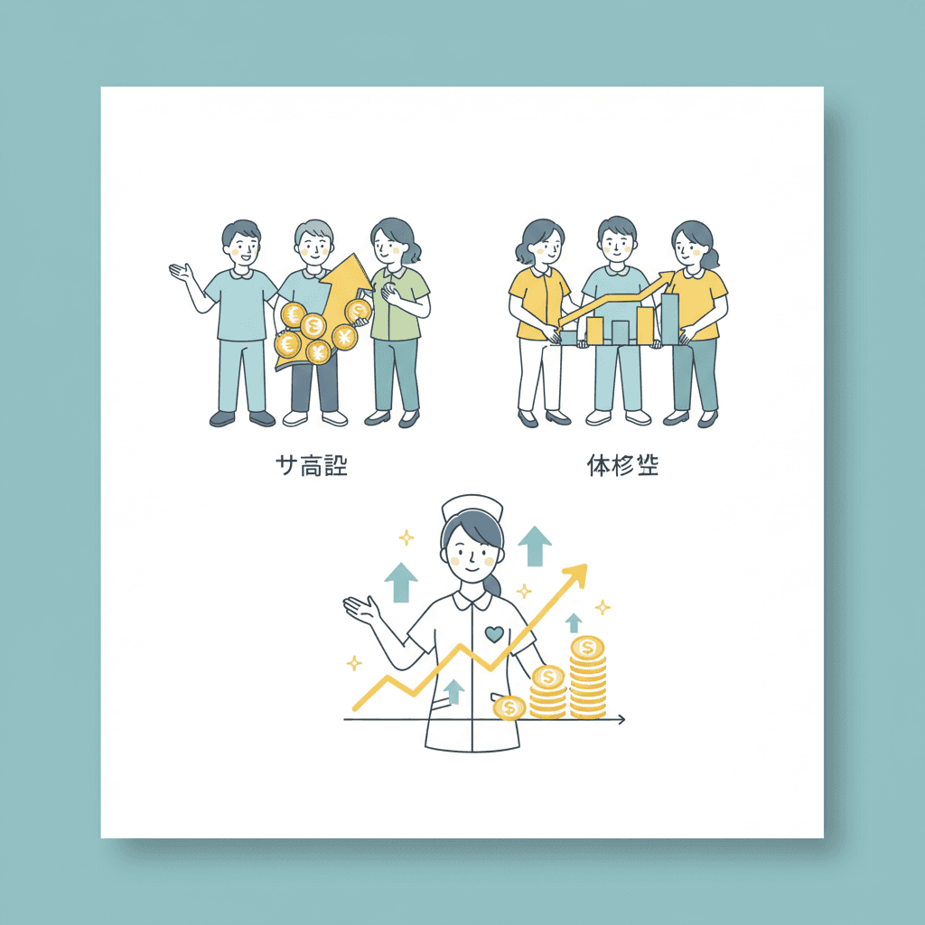 サ高住の給料・年収相場|他施設との比較と収入アップのコツ