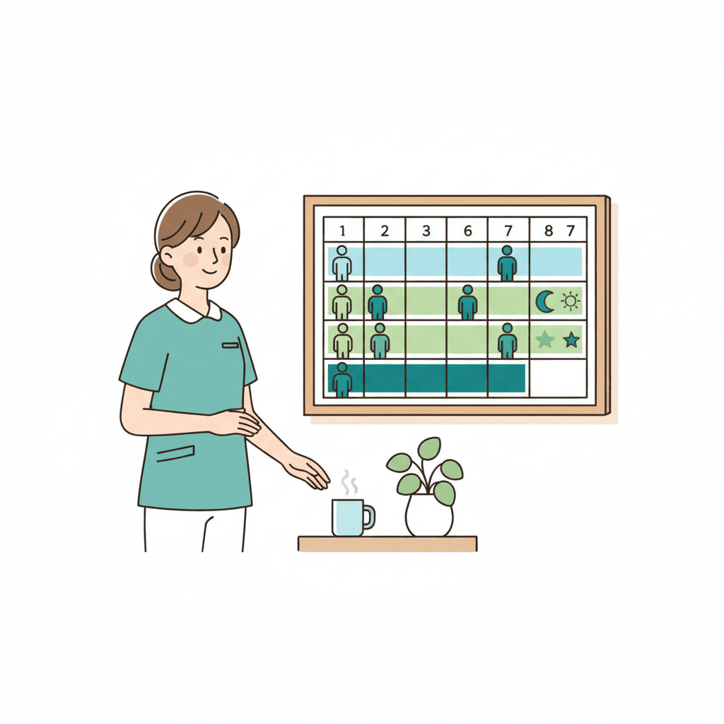 特養のシフト勤務イメージ