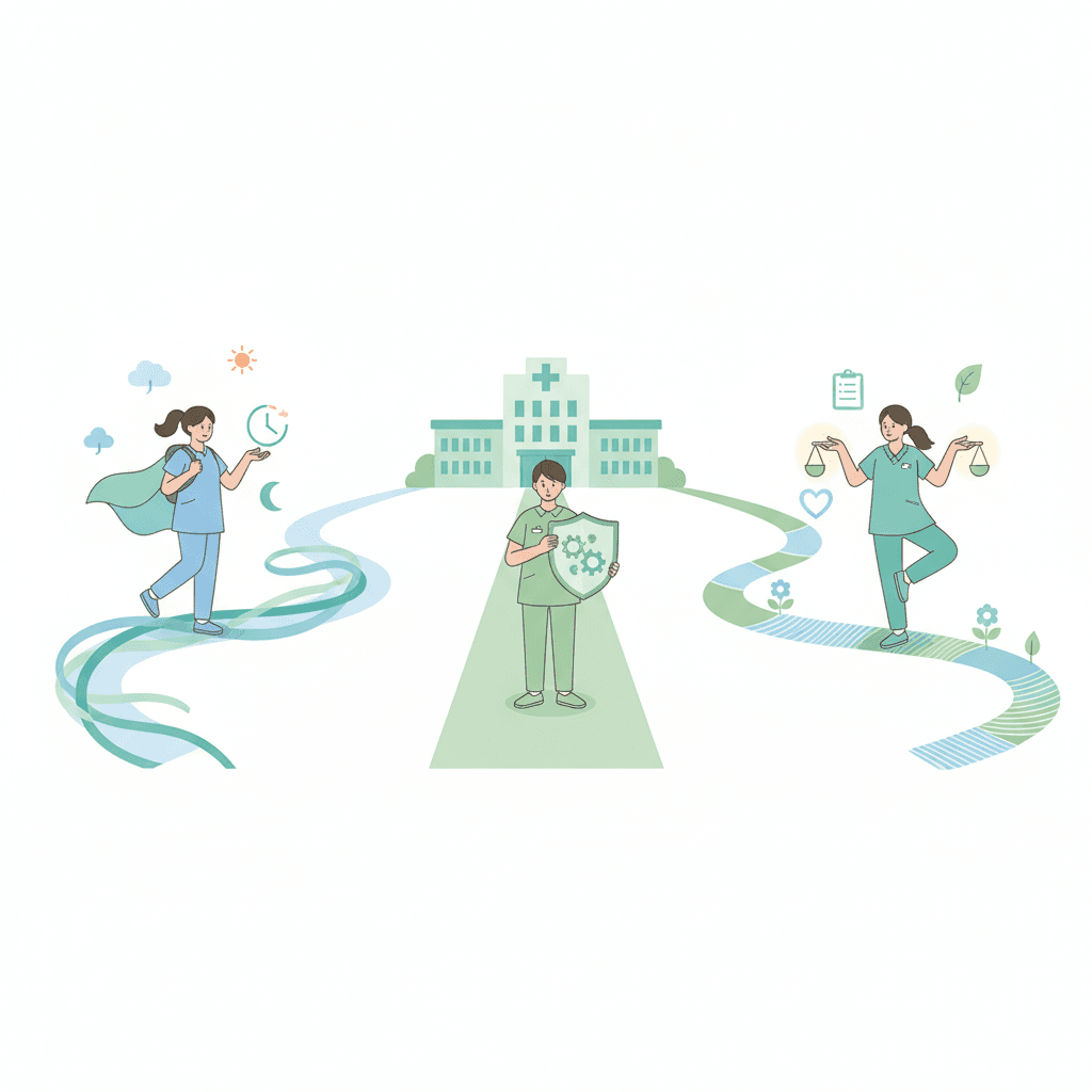 派遣・正社員・パートの比較イラスト