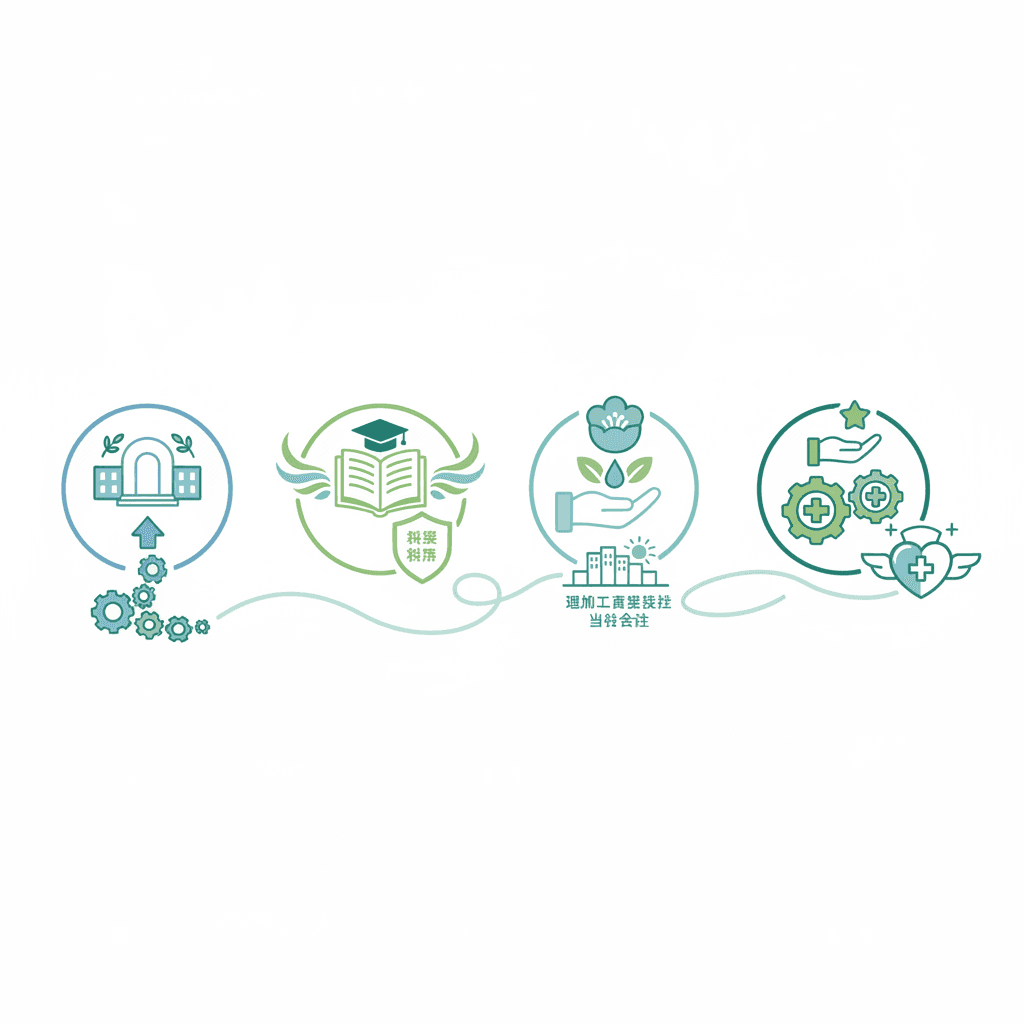 初任者研修を無料で取る4つの方法の一覧イラスト