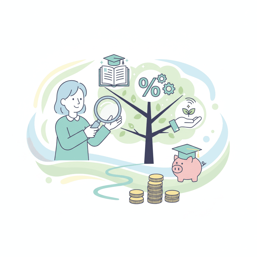 費用を安く抑える方法のイラスト