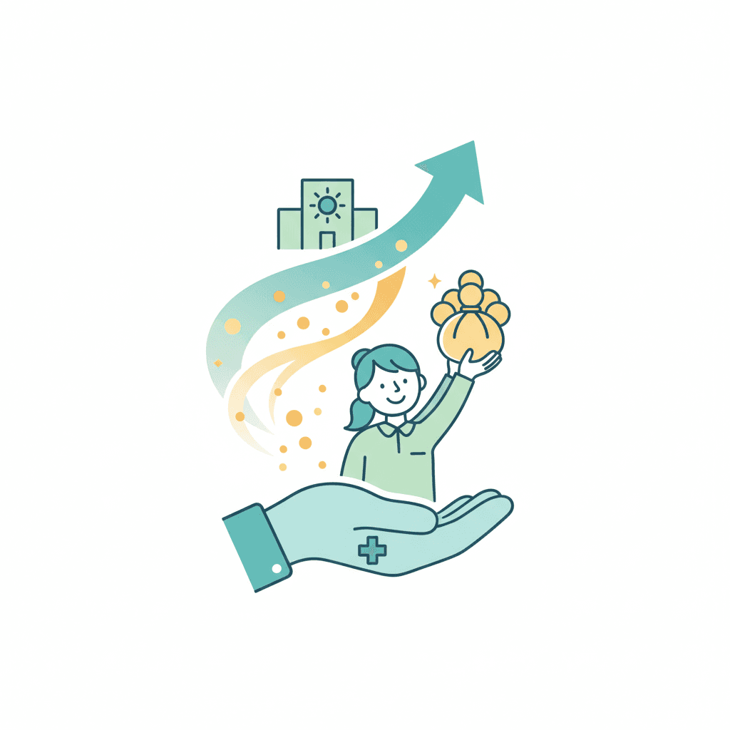 処遇改善加算とは何かを表すイラスト