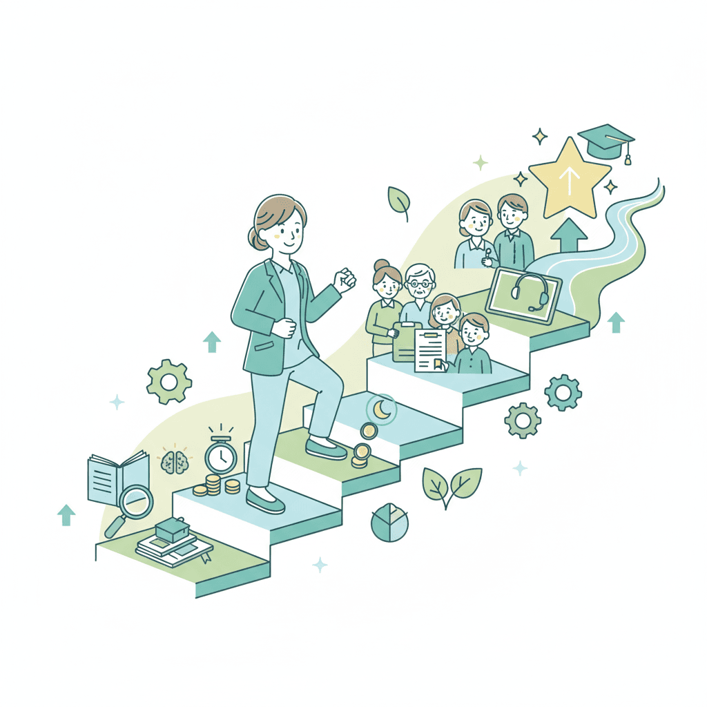 夜勤専従で年収をアップさせる方法のイラスト