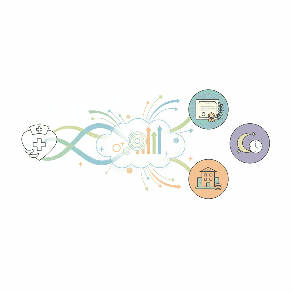 介護職の手当一覧を表すイラスト