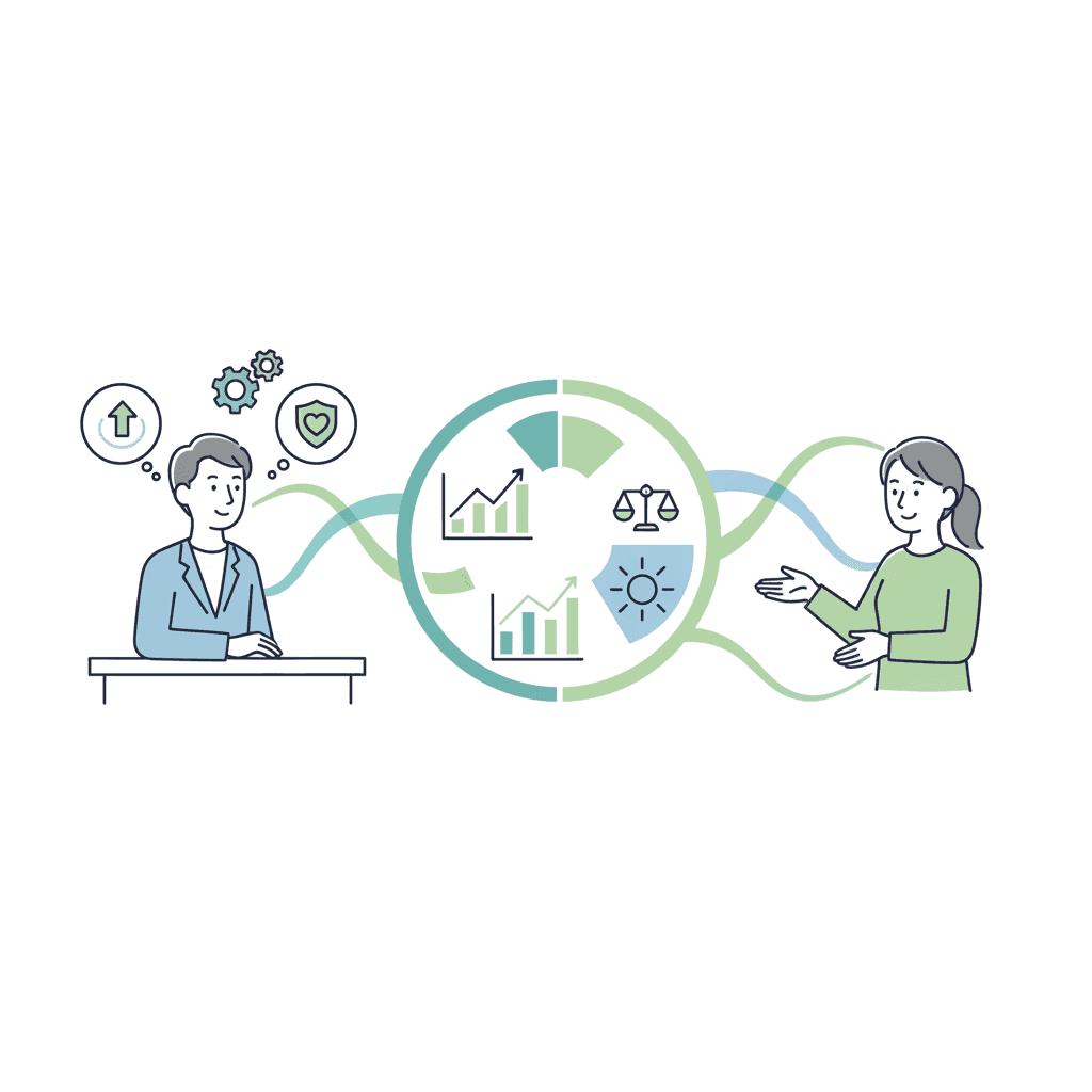 採用担当者が見ているポイントのイラスト