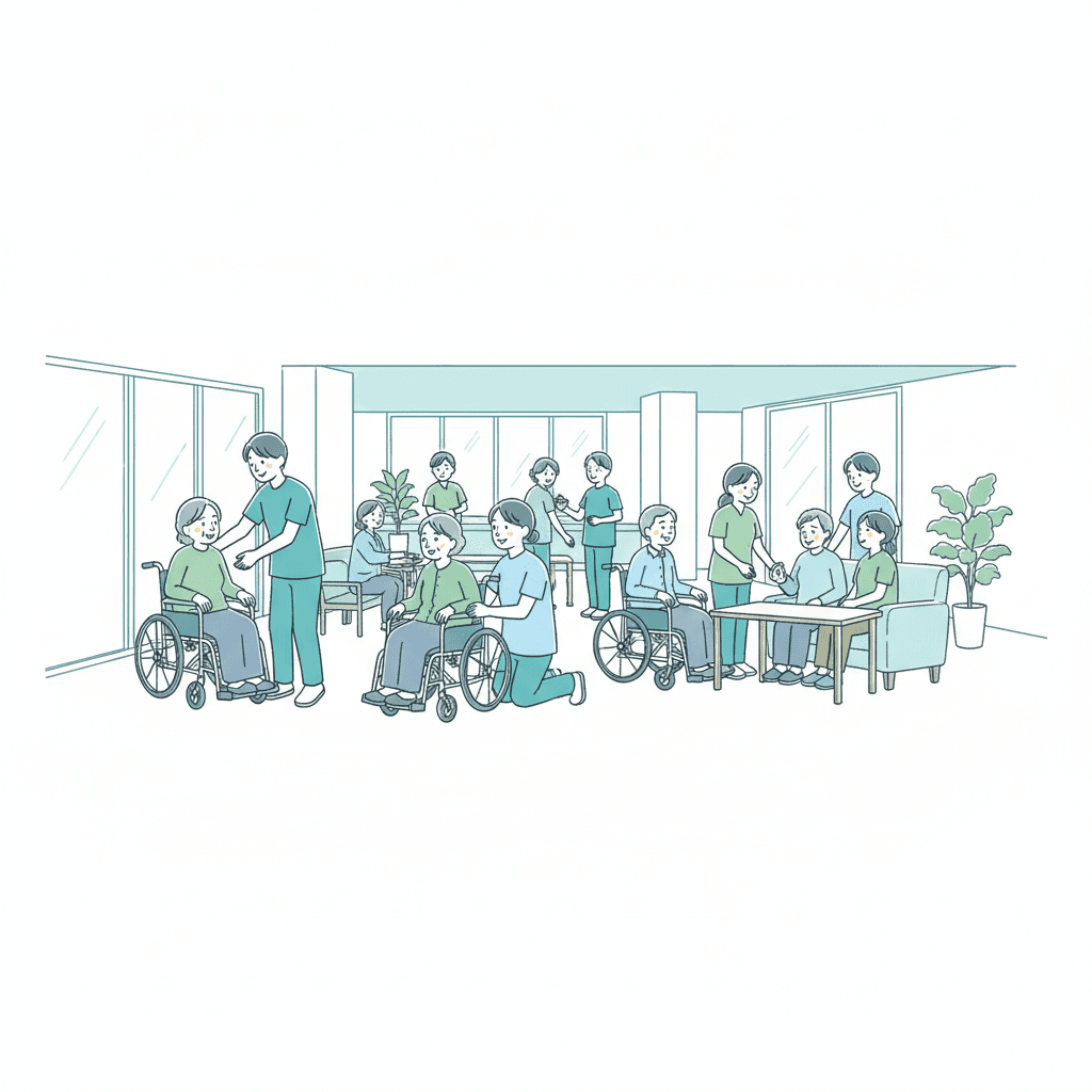 特別養護老人ホーム(特養)とはのイラスト