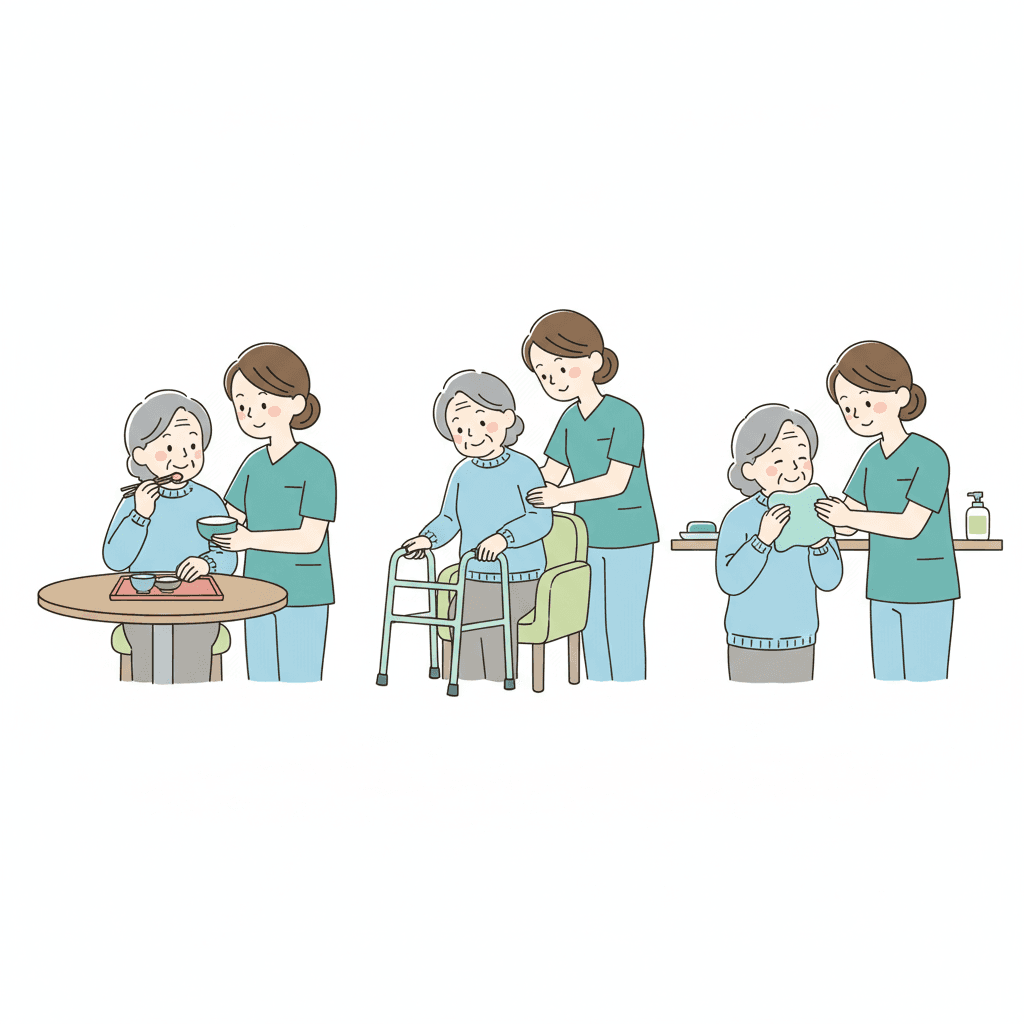 訪問介護の仕事内容イラスト