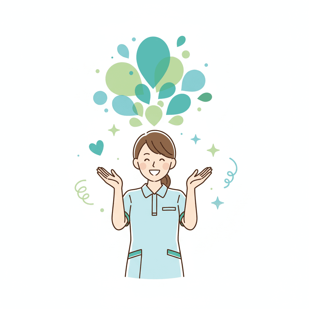 介護職のボーナス平均額を表すイラスト