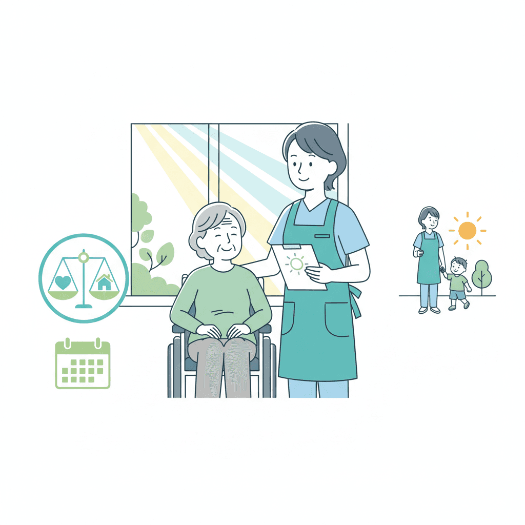 日勤のみとはのイラスト