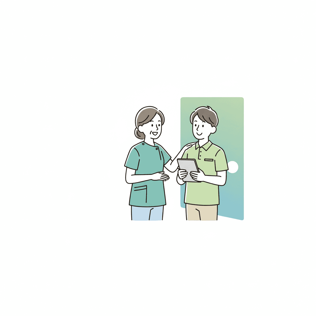 未経験でも介護職になれるかのイラスト