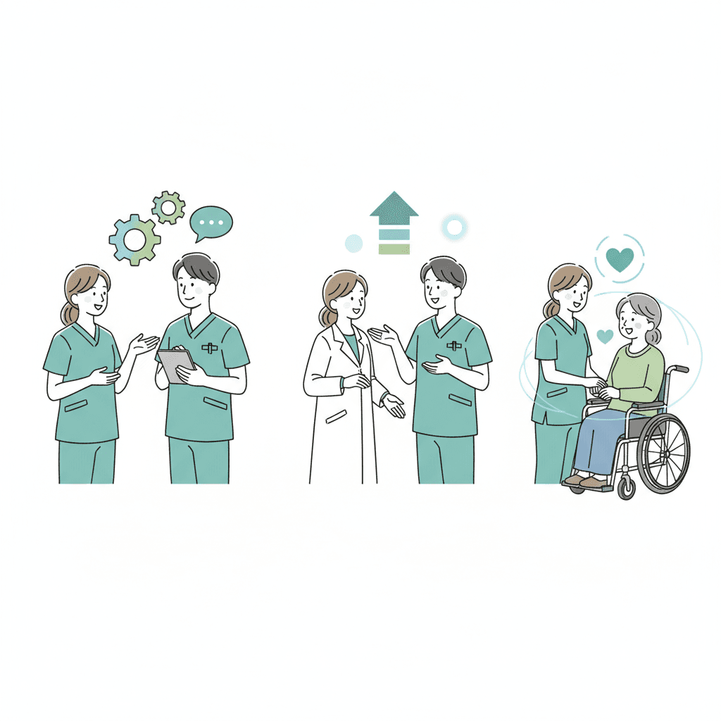 相手別の人間関係対処法のイラスト