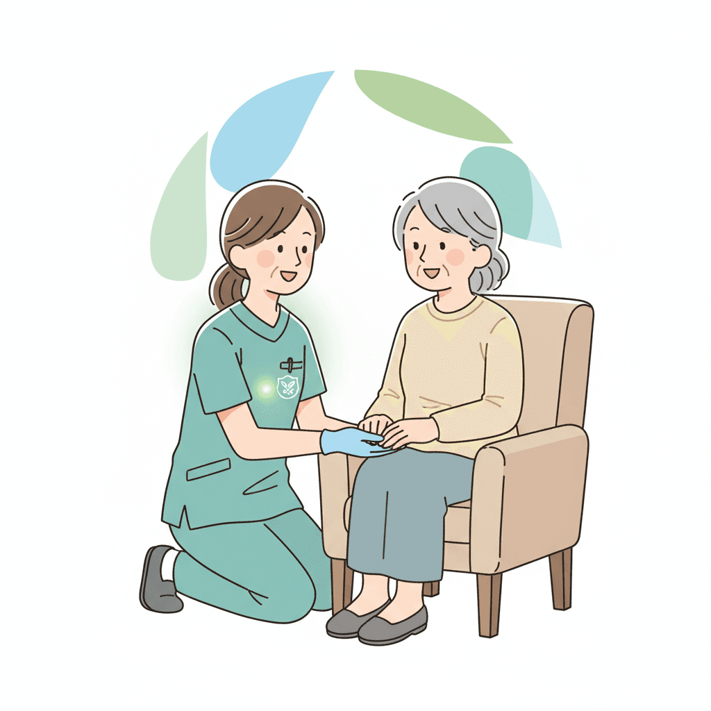 介護福祉士とは何かを表すイラスト