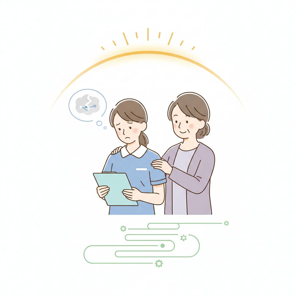 介護の仕事でミスして落ち込んだときの対処｜自分を責めすぎない考え方とミスを減らす工夫