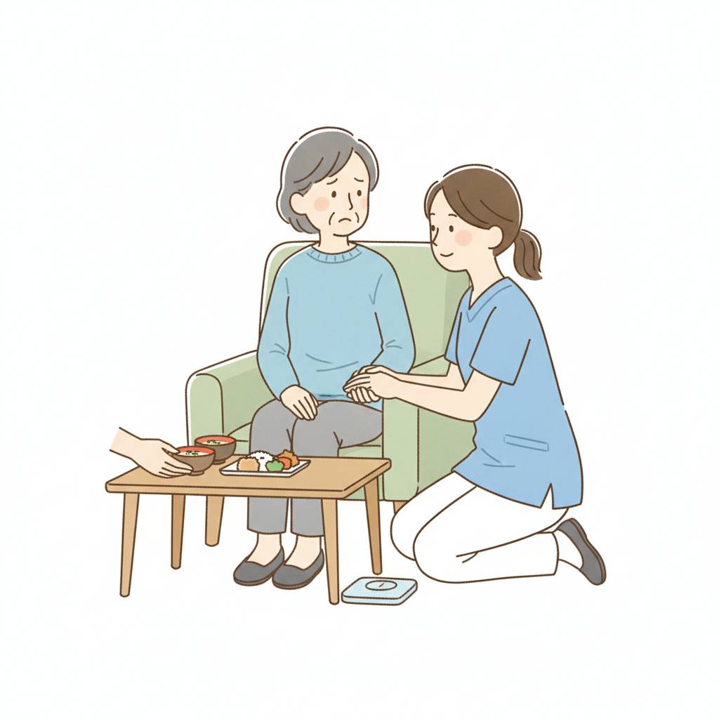 高齢者が痩せてきた・体重が減るとき｜原因と家庭での対応・受診の目安