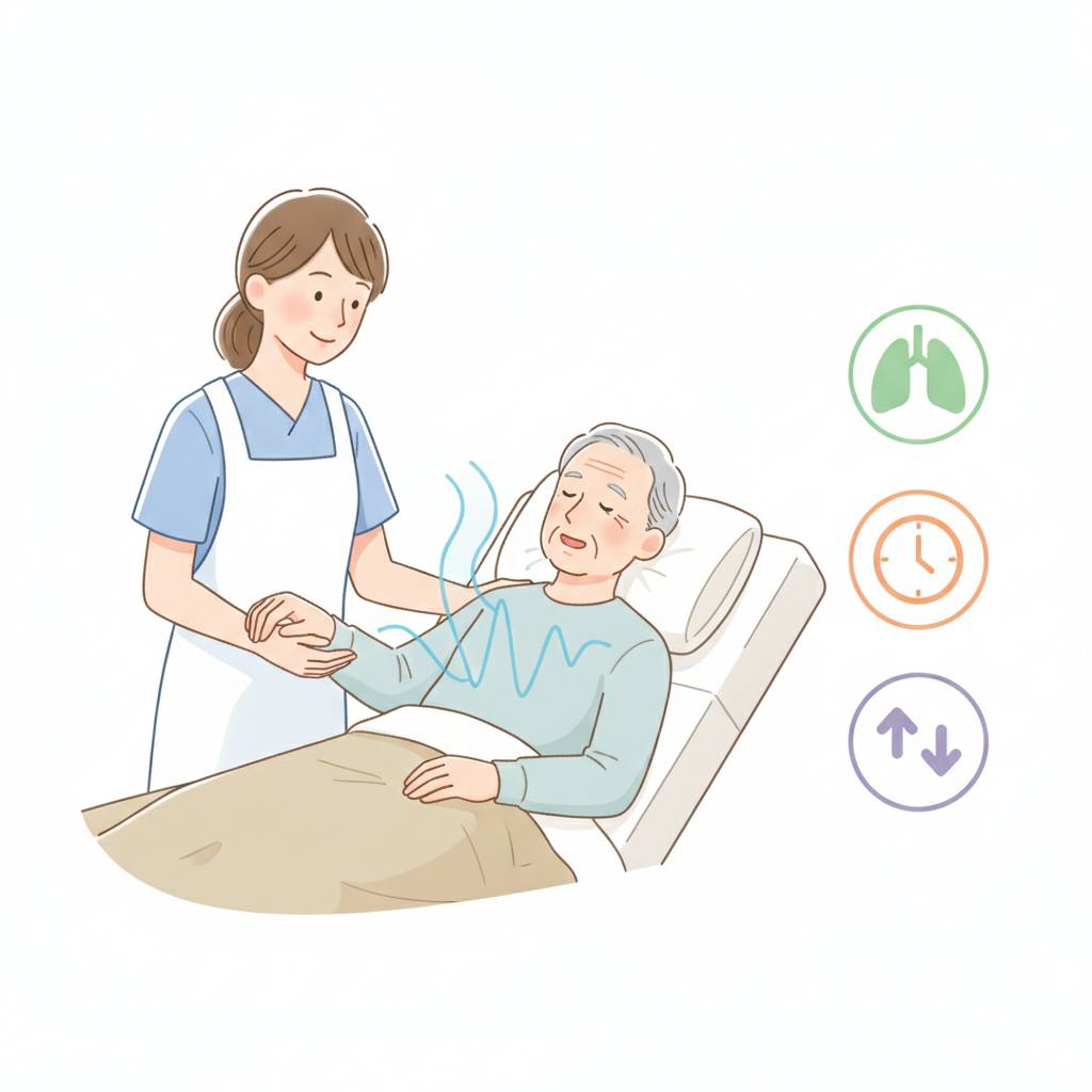 介護職のための呼吸数の数え方|正しい観察手順と異常呼吸パターンの見分け・報告