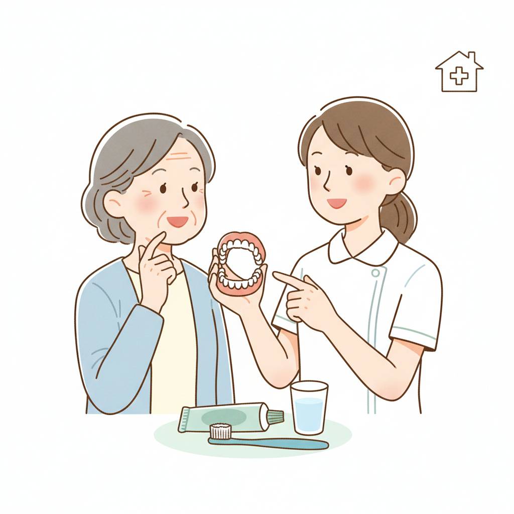 高齢者の義歯と口腔ケア｜入れ歯洗浄・歯磨き・訪問歯科の活用ガイド