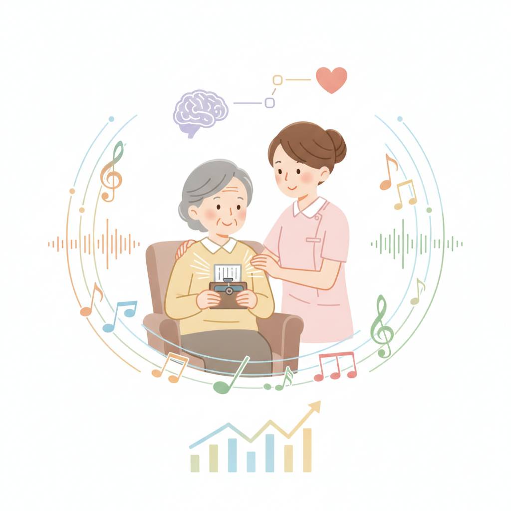 音楽療法は認知症のBPSD・QOLに効くか|Cochraneレビューが示す研究エビデンスを介護現場目線で読み解く