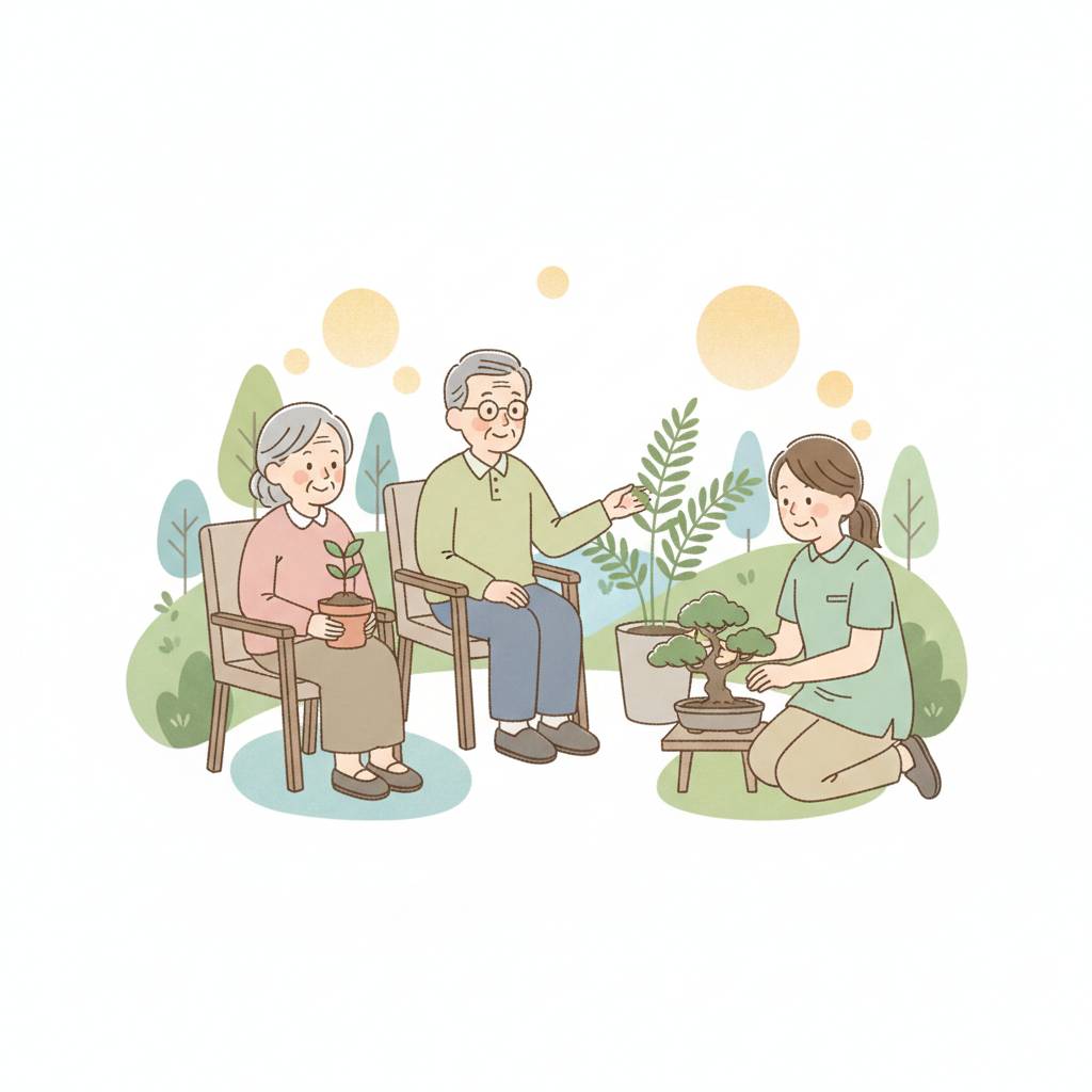 緑地・自然とのふれあいは高齢者の心身の健康によいか|研究エビデンスを介護職目線で読み解く