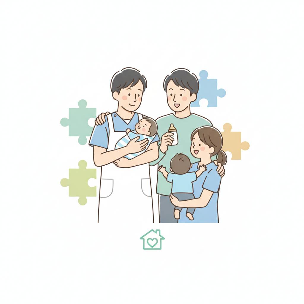 介護職の男性育休・産後パパ育休｜取得率・給付金・職場への伝え方【2025年改正】