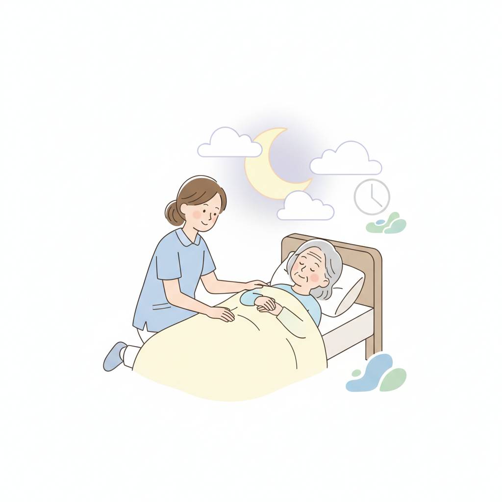 利用者の不眠と夜間の睡眠ケア｜介護職が行う原因の見極め・環境調整・夜間対応
