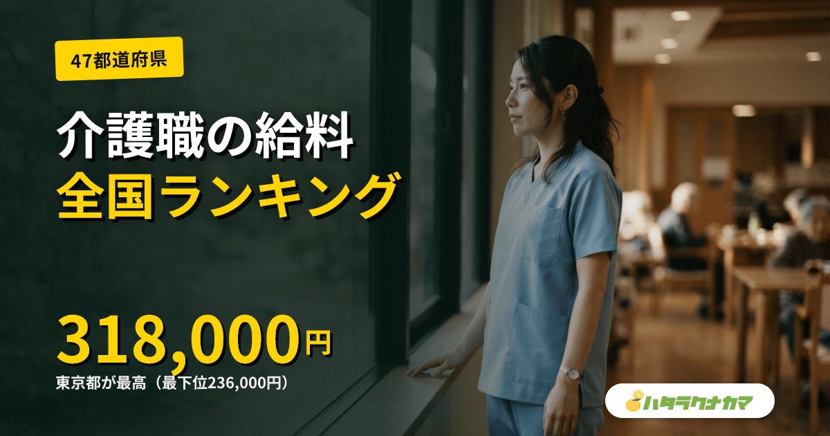 介護職の給料 都道府県ランキング｜47都道府県の月収・年収一覧と格差の構造【2024年調査】