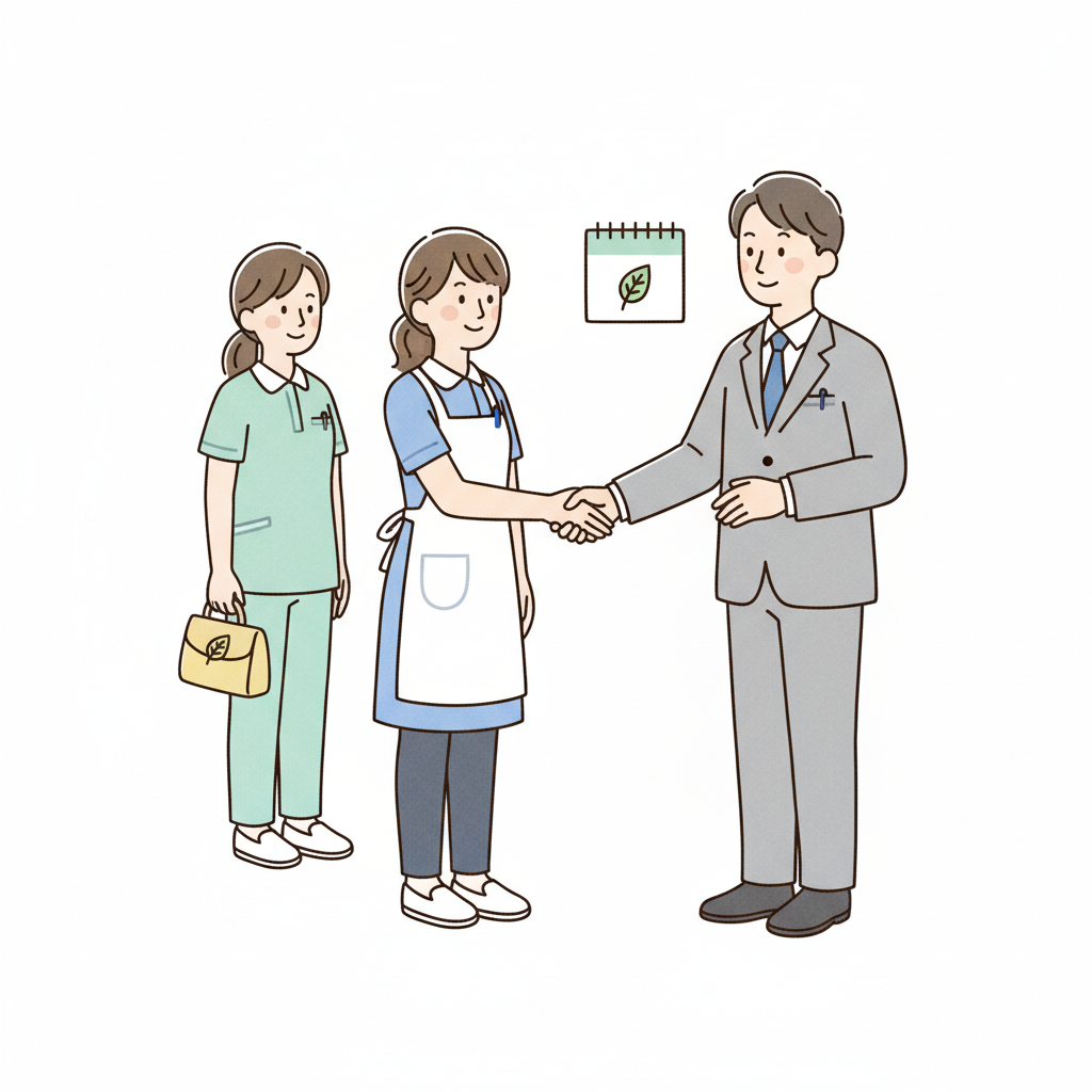 介護職の退職交渉の進め方｜上司への切り出し方・引き止め対策・有給消化まで実務ガイド