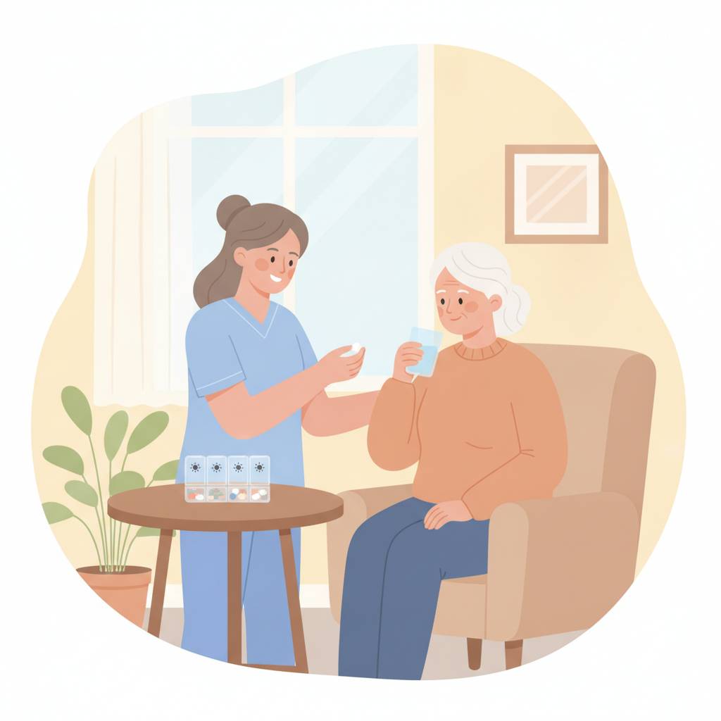 服薬介助の正しい手順｜介護職の5R確認・剤形別の介助・医行為の線引き