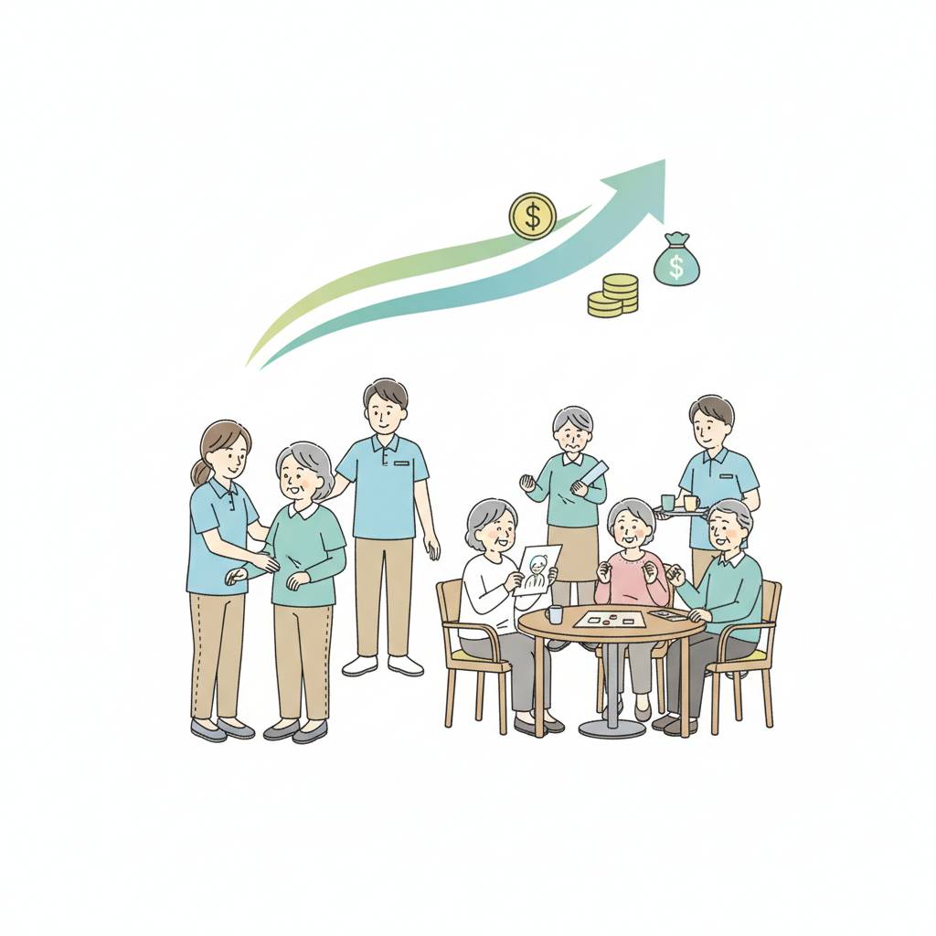 デイサービスの給料・年収は？相場や収入アップの方法を解説